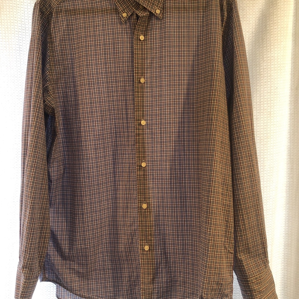 Neiman marcus Brand Men’s Woven Button Down L